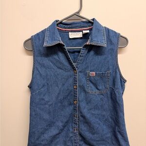 Sonoma Denim Sleeveless Top in Blue